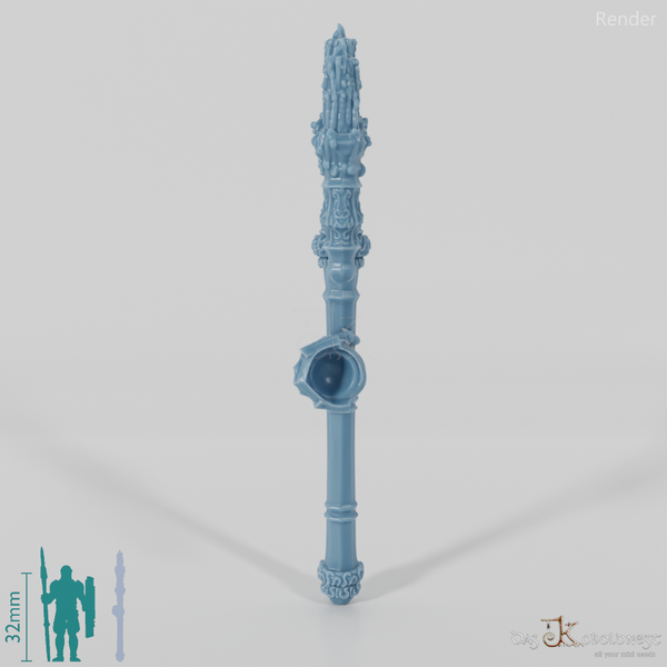 Valiant Battle Mage - Weapon - Candle Staff (gerade Hand)