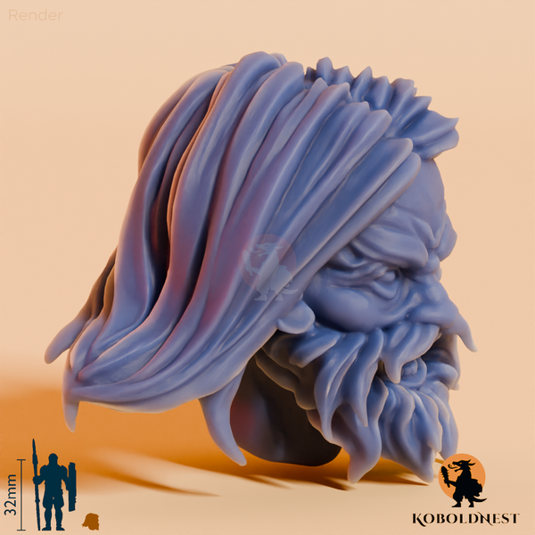 Männerkopf - 64