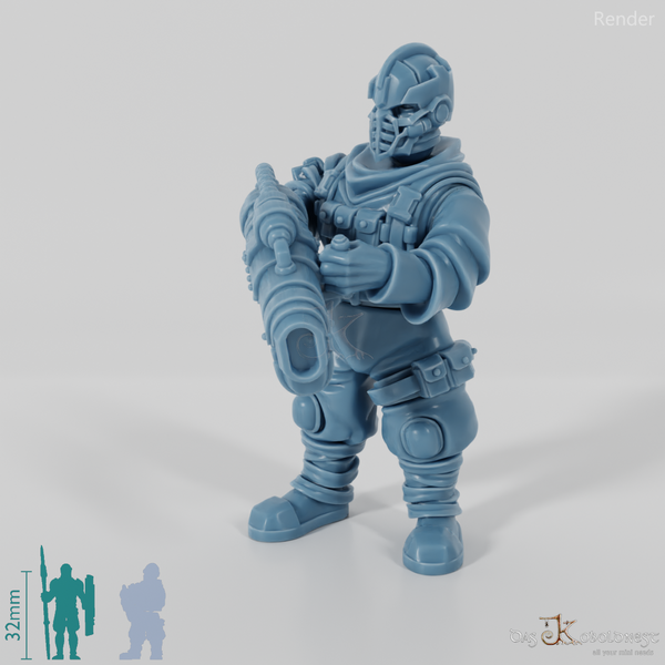 Space Soldiers - Marauder mit Flammenwerfer