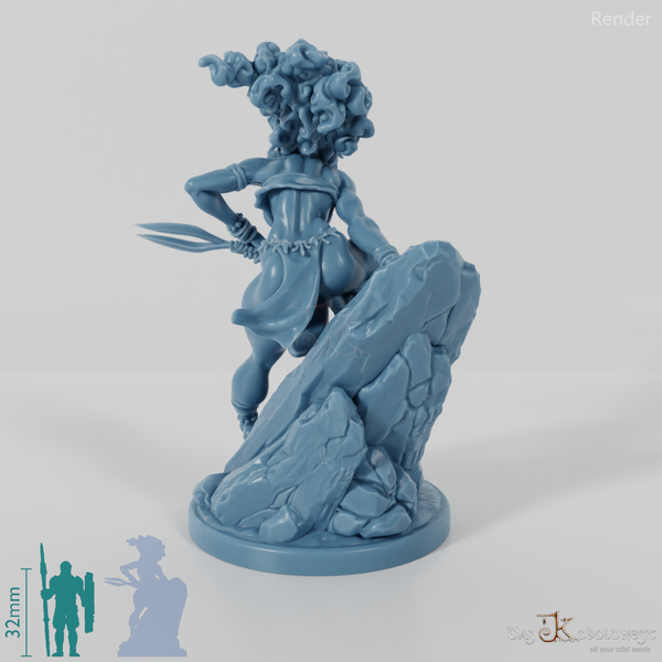 Masina, Maskierte Inselschurkin mit Doppelklinge 01