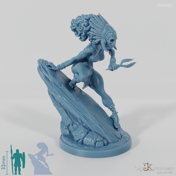 Masina, Maskierte Inselschurkin mit Doppelklinge 01