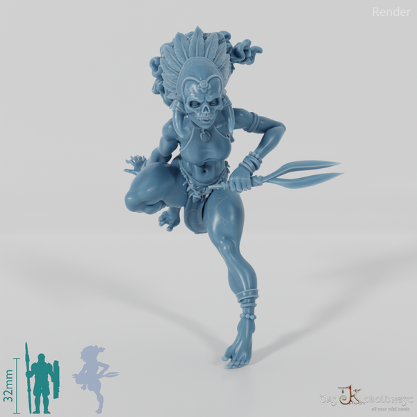 Masina, Maskierte Inselschurkin mit Doppelklinge 01