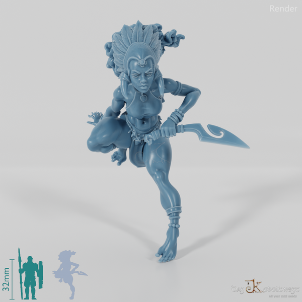 Masina, Inselschurkin mit Dolch 01