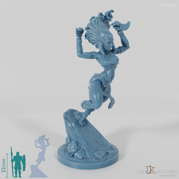 Masina, Inselschurkin mit Beil 02