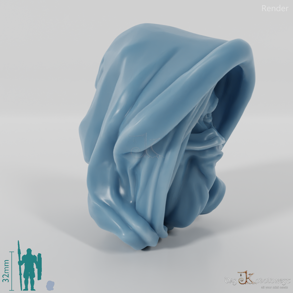 Frauenkopf - Kapuze (Maske)