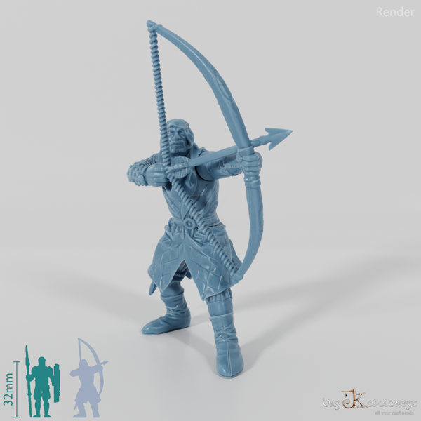 Gerüsteter Bogenschütze 01