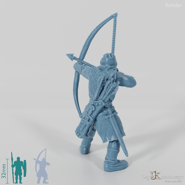 Gerüsteter Bogenschütze 01