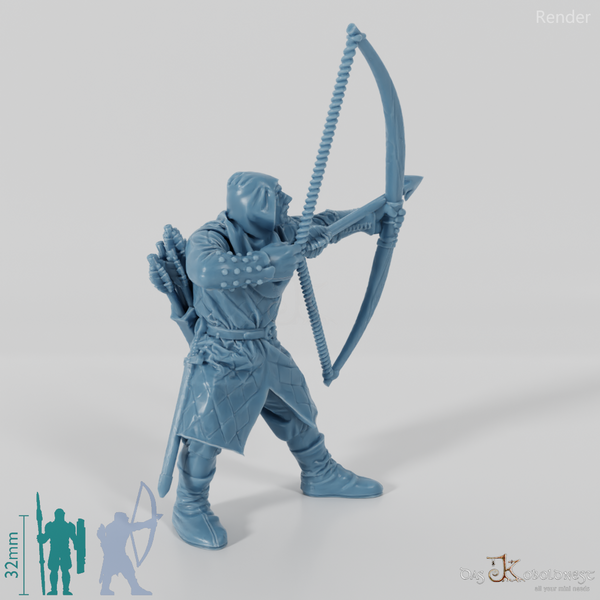 Gerüsteter Bogenschütze 01