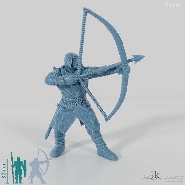 Gerüsteter Bogenschütze 01