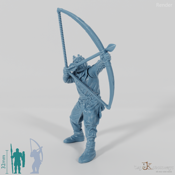 Gerüsteter Bogenschütze 02