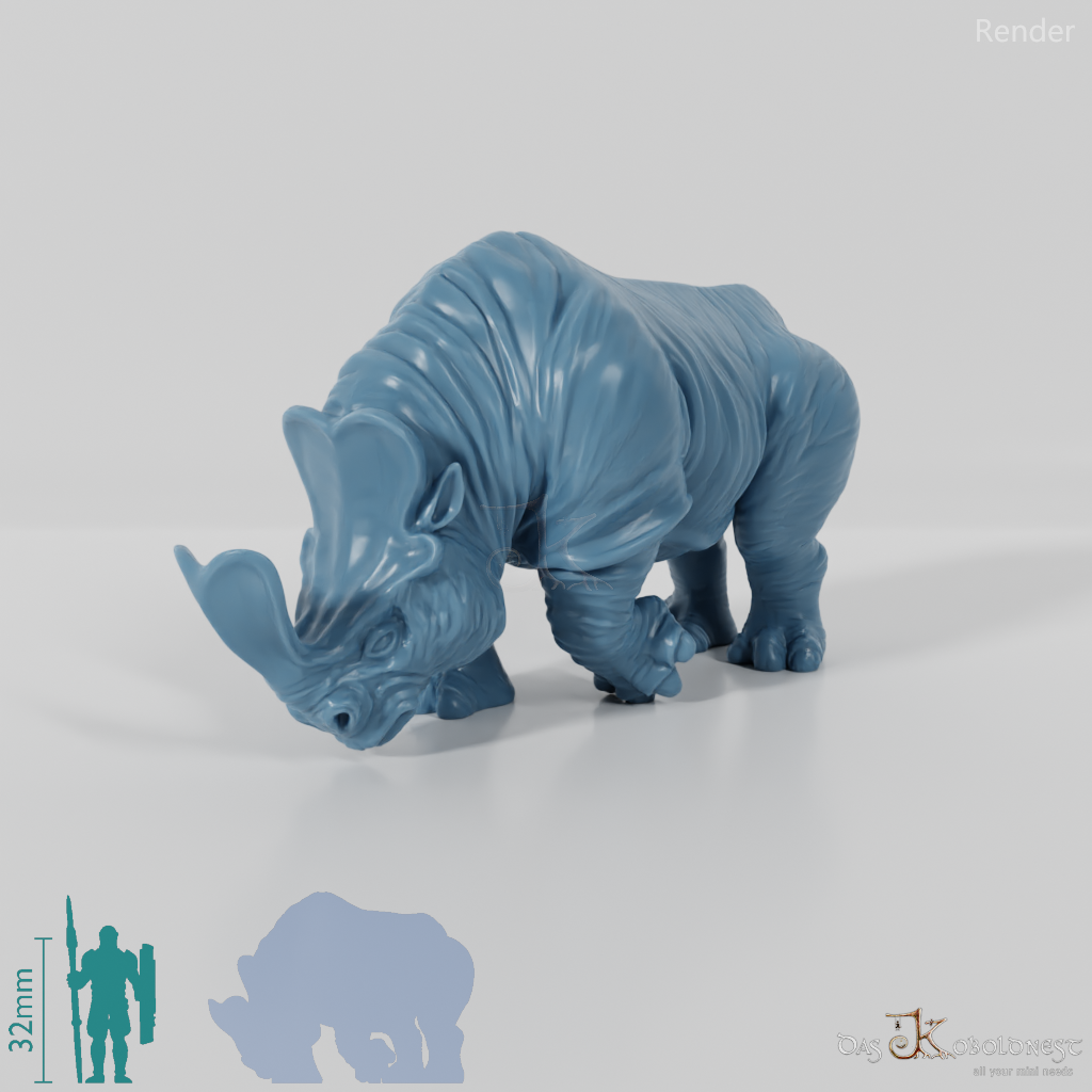 Megacerops 01 - StoneAxe Miniatures