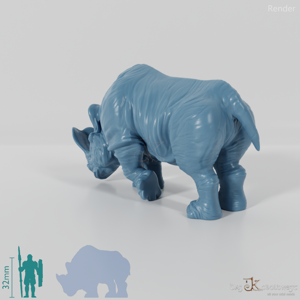 Megacerops 01 - StoneAxe Miniatures