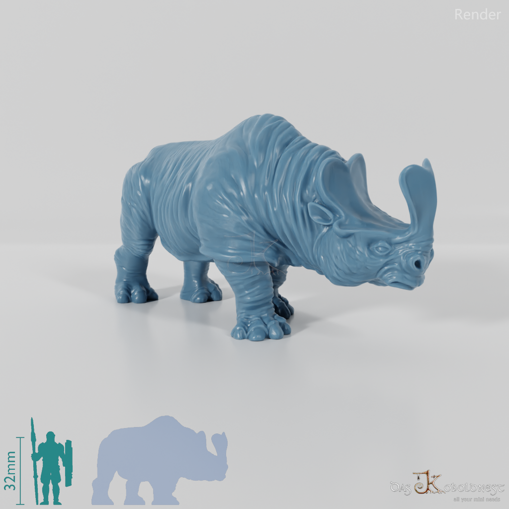 Megacerops 02 - StoneAxe Miniatures