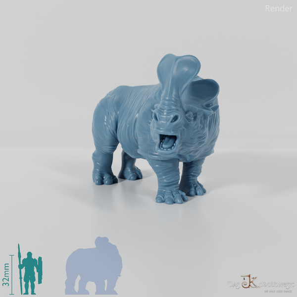 Megacerops 03 - StoneAxe Miniatures