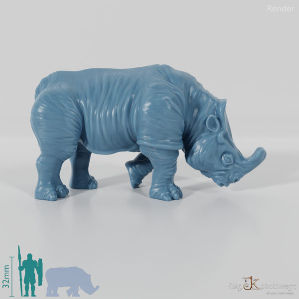 Megacerops 07 (Jungtier) - StoneAxe Miniatures