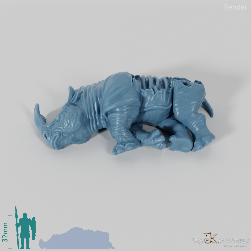 Megacerops 08 (Kadaver) - StoneAxe Miniatures