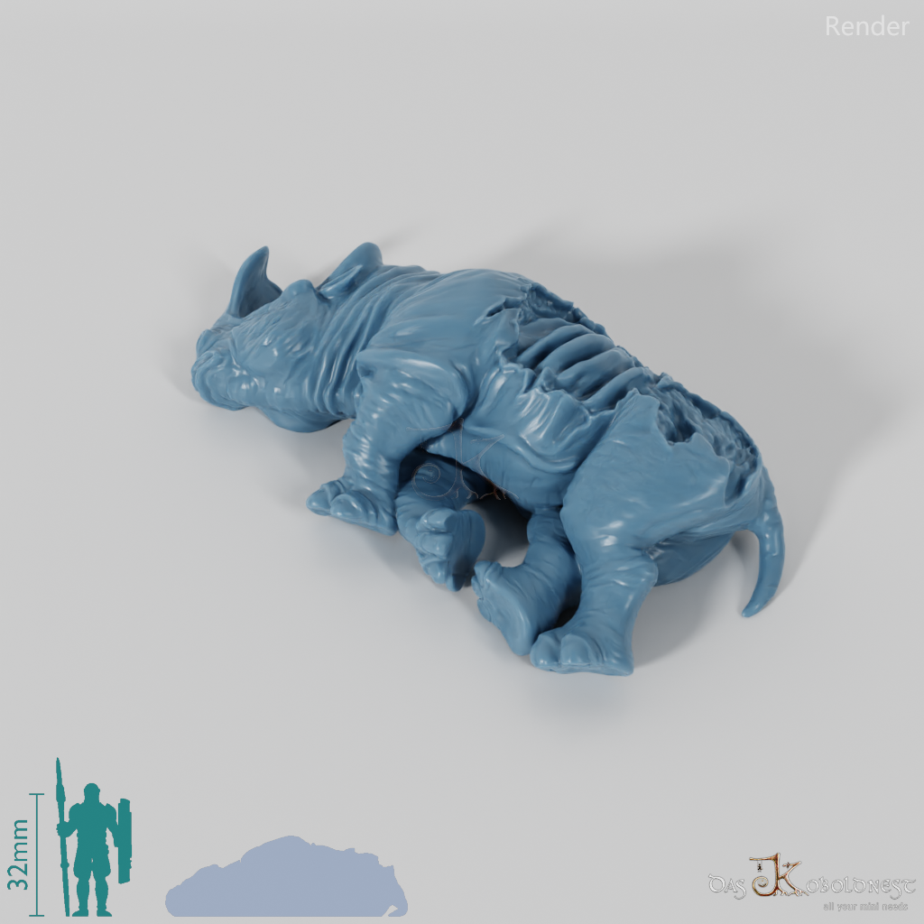 Megacerops 08 (Kadaver) - StoneAxe Miniatures