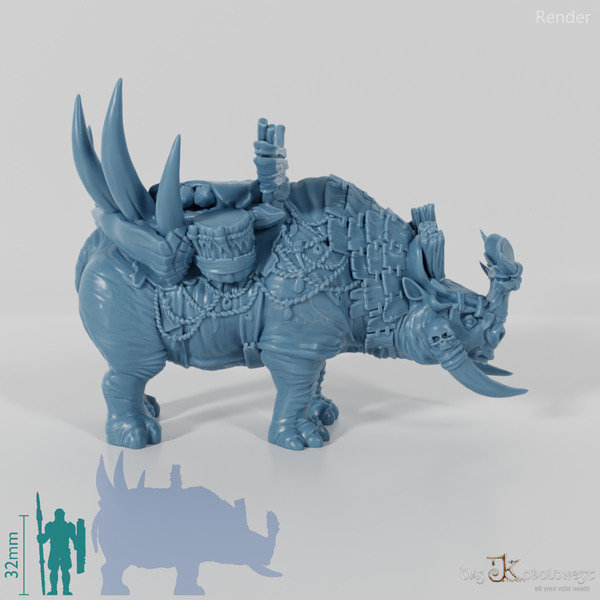 Gerüsteter Megacerops