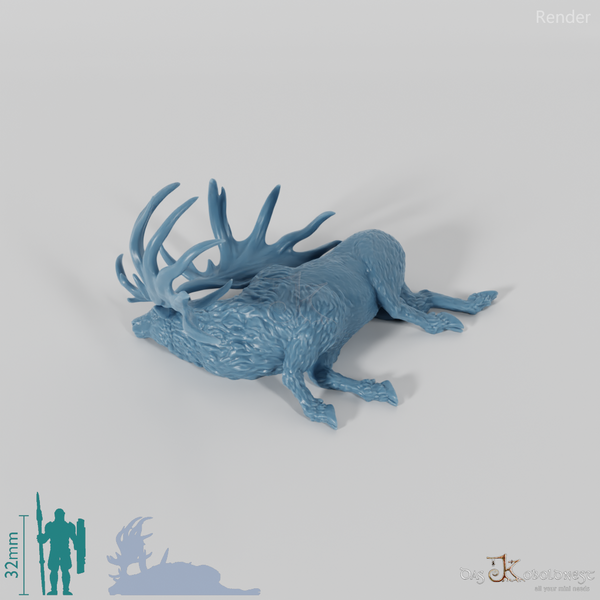 Megaloceros 08 (Kadaver) - StoneAxe Miniatures