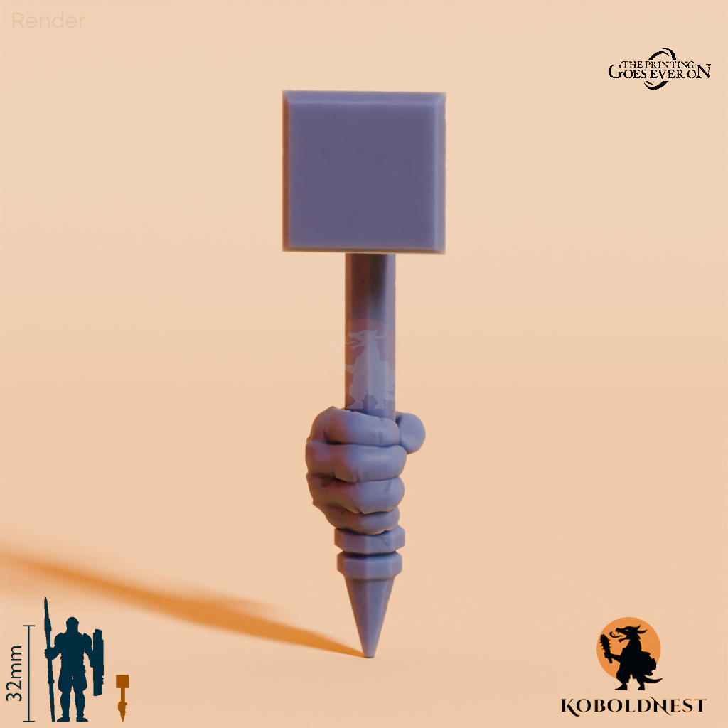 Minenzwerg-Hammer A mit Hand