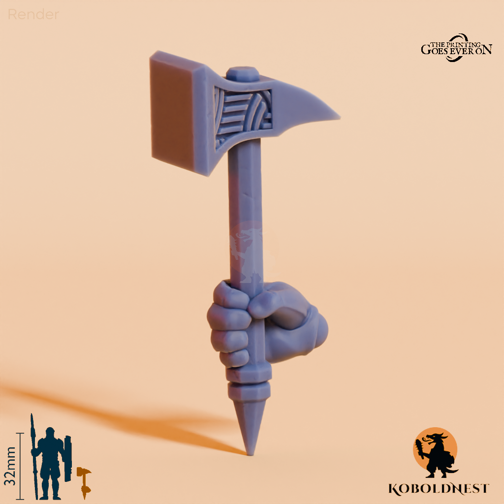 Minenzwerg-Hammer A mit Hand