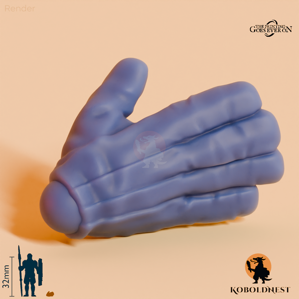 Minenzwerg-Hand, Offen