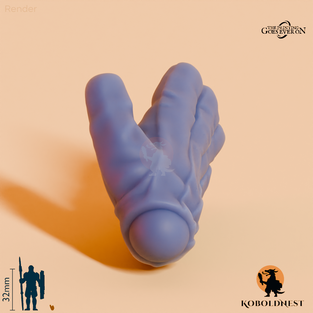 Minenzwerg-Hand, Offen