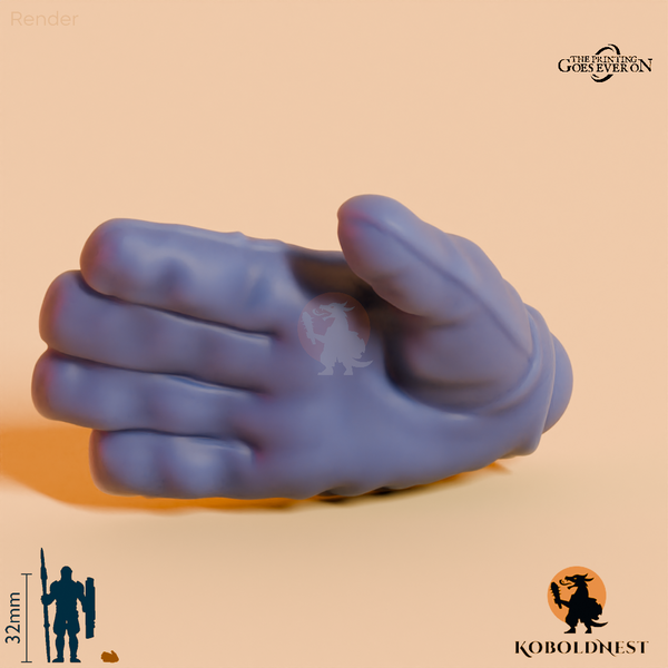 Minenzwerg-Hand, Offen