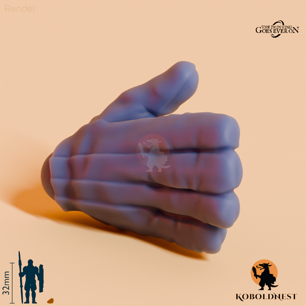 Minenzwerg-Hand, Offen