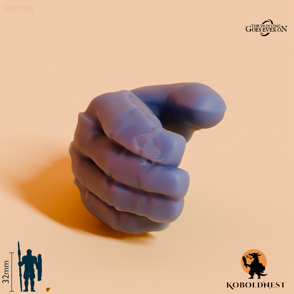 Minenzwerg-Hand, Entspannt A