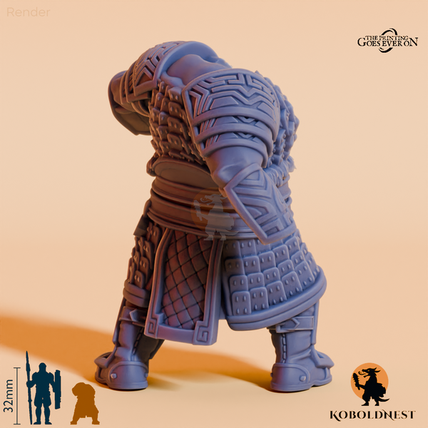 Modulare Minenzwerg-Kriegerin A