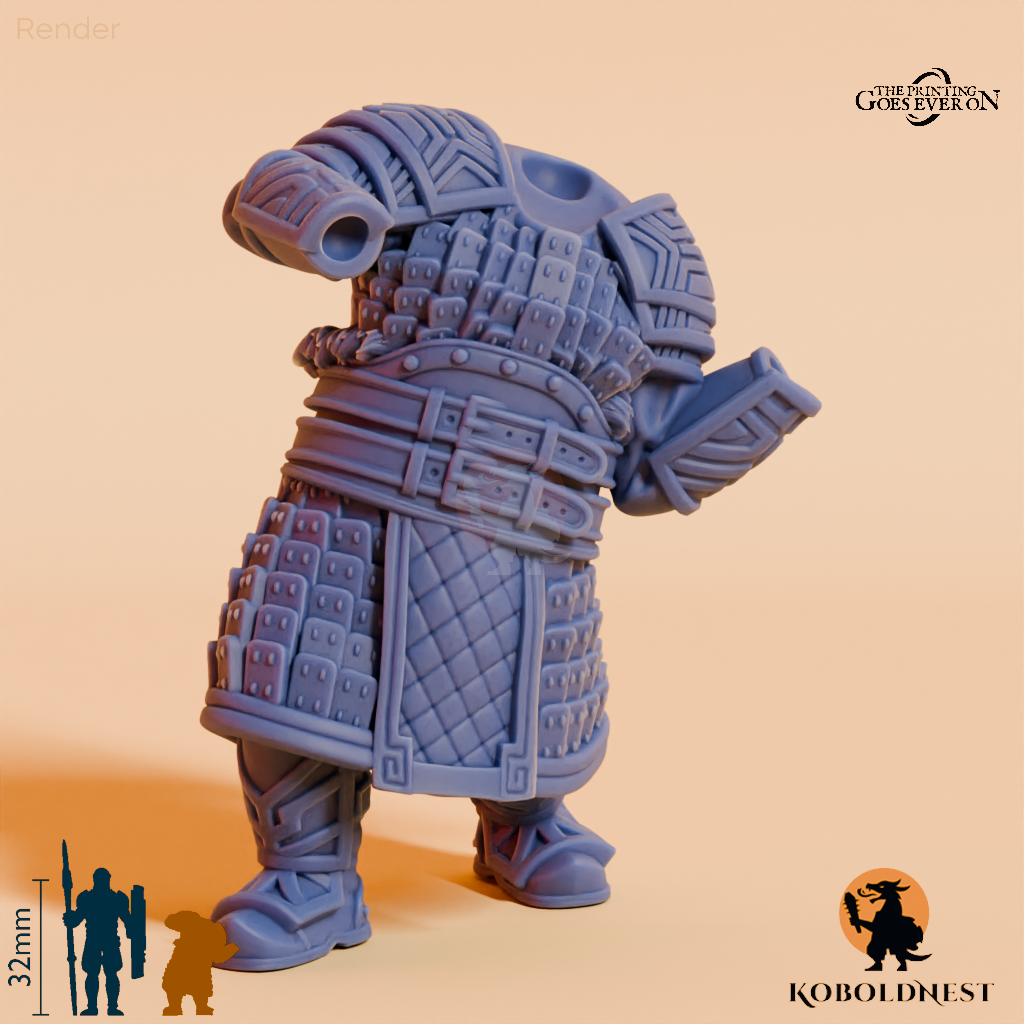 Modulare Minenzwerg-Kriegerin B