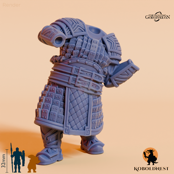 Modulare Minenzwerg-Kriegerin B