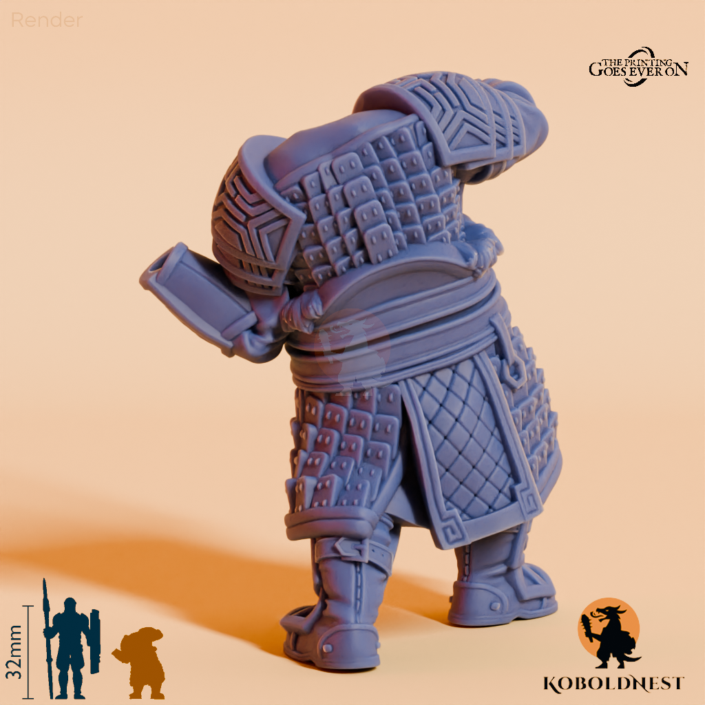 Modulare Minenzwerg-Kriegerin B