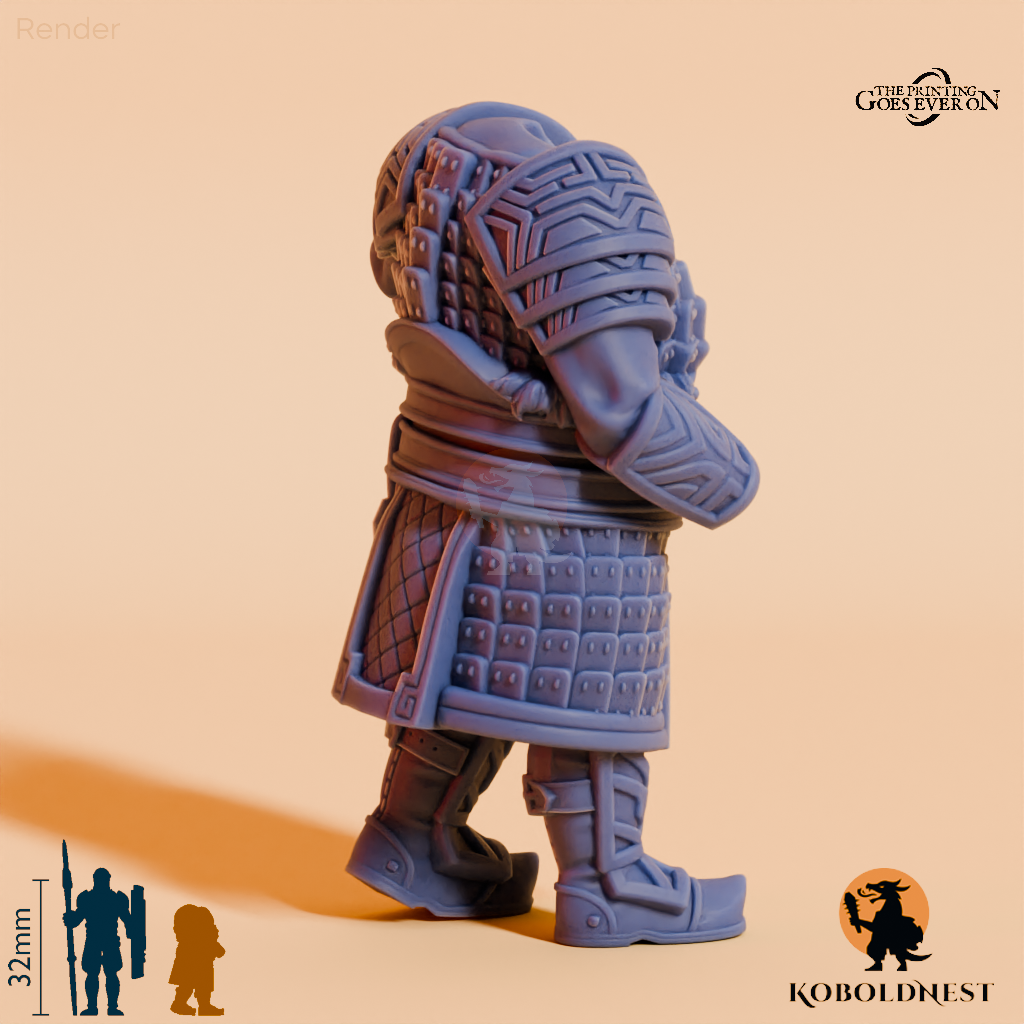 Modulare Minenzwerg-Kriegerin C