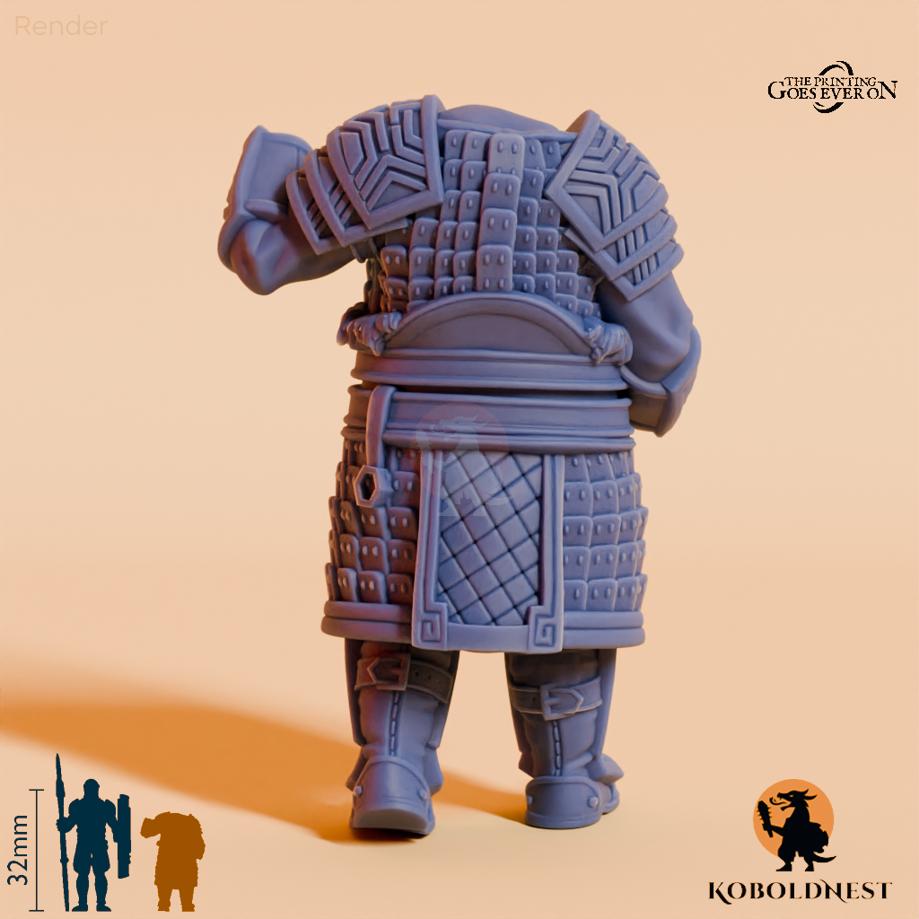 Modulare Minenzwerg-Kriegerin C