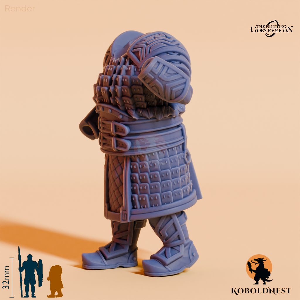 Modulare Minenzwerg-Kriegerin C