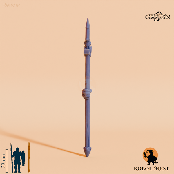 Minenzwerg-Speer E mit Hand
