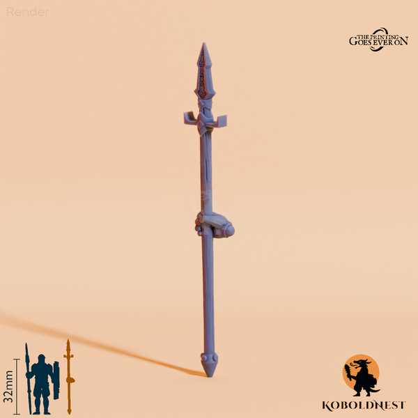 Minenzwerg-Speer E mit Hand