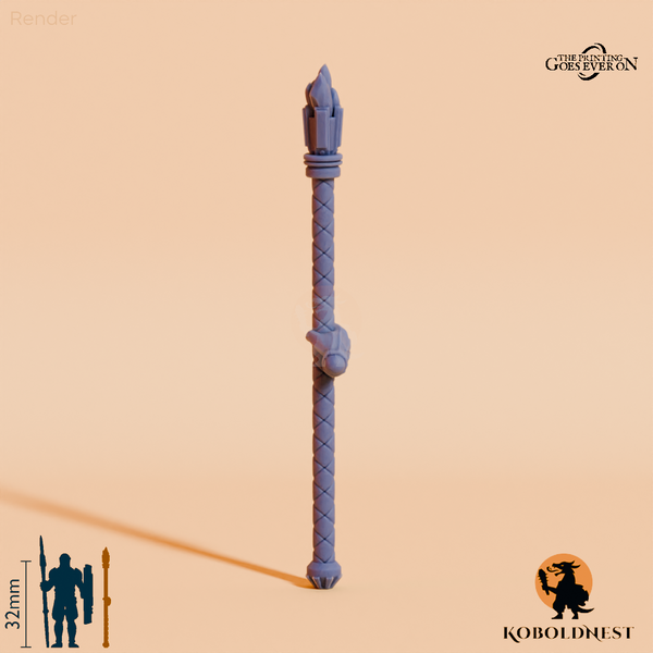 Minenzwerg-Stab A mit Hand