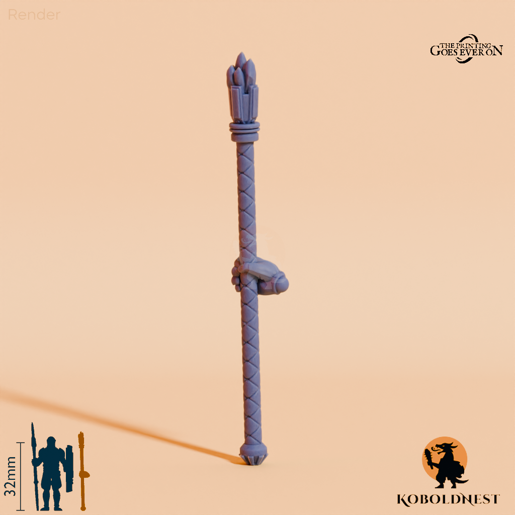 Minenzwerg-Stab A mit Hand