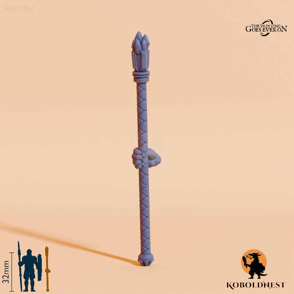 Minenzwerg-Stab A mit Hand