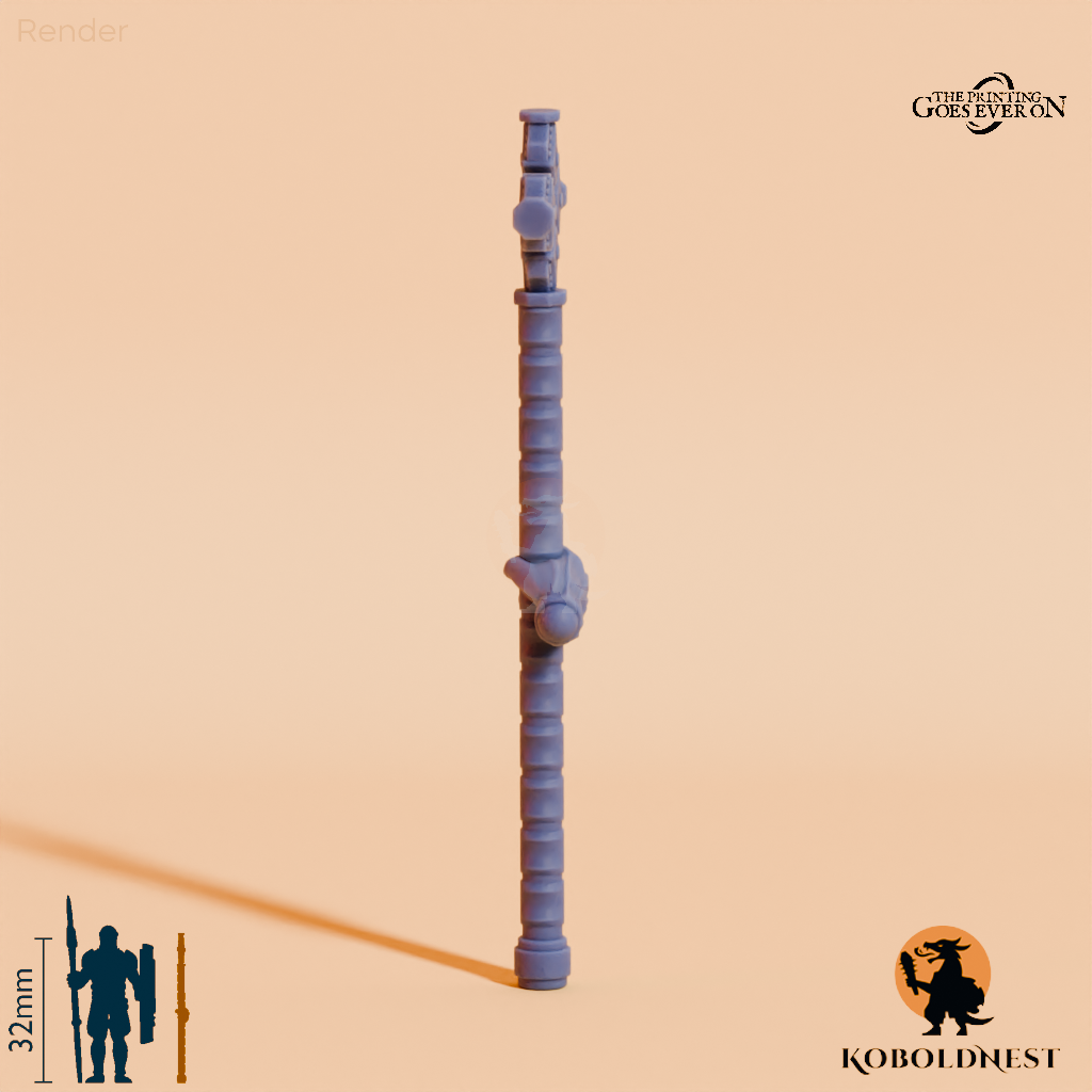 Minenzwerg-Stab B mit Hand
