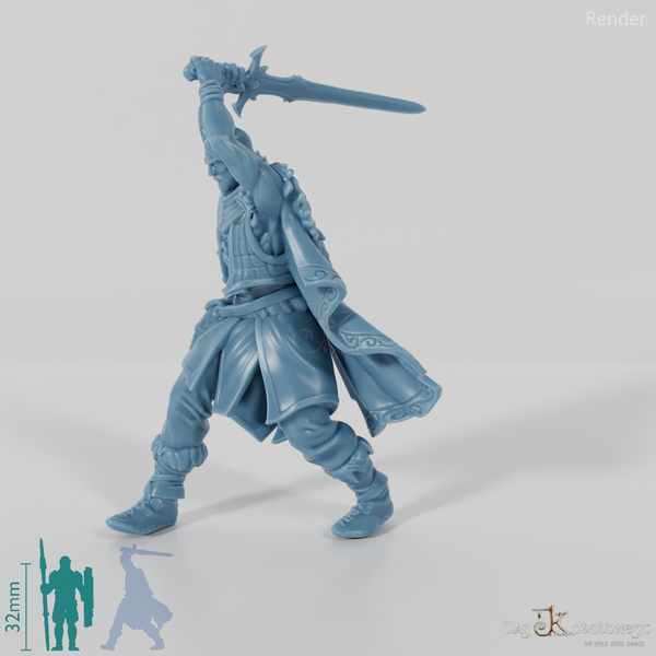 Wylder, Monsterjäger in Angriffshaltung