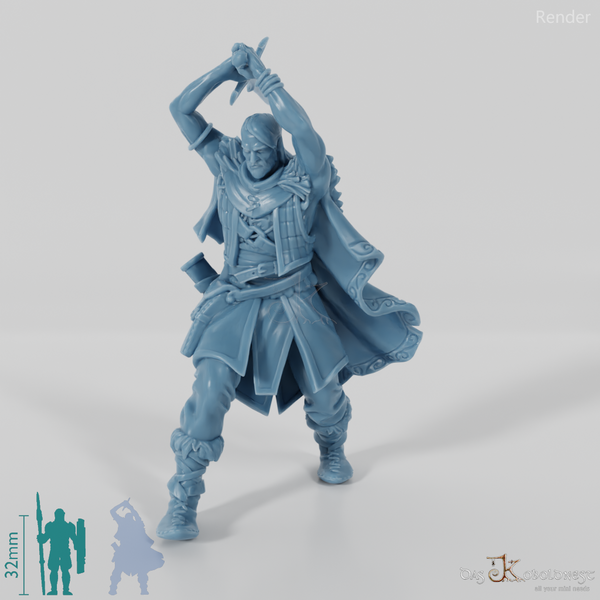 Wylder, Monsterjäger in Angriffshaltung