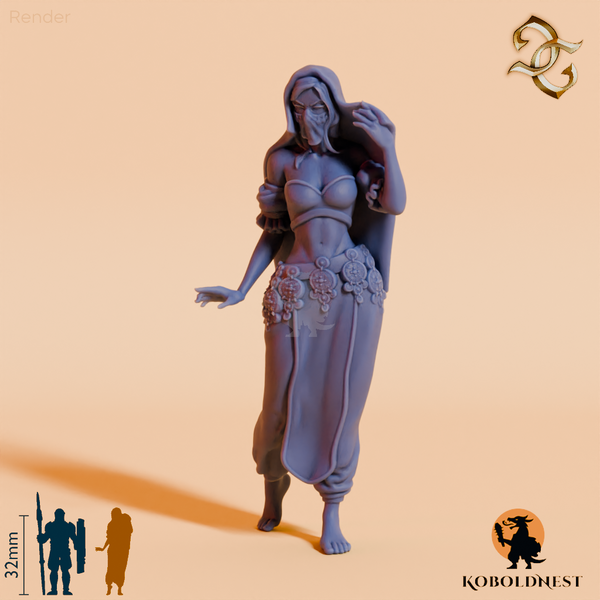 Nashwa al-Layali, Verschleierte Tänzerin