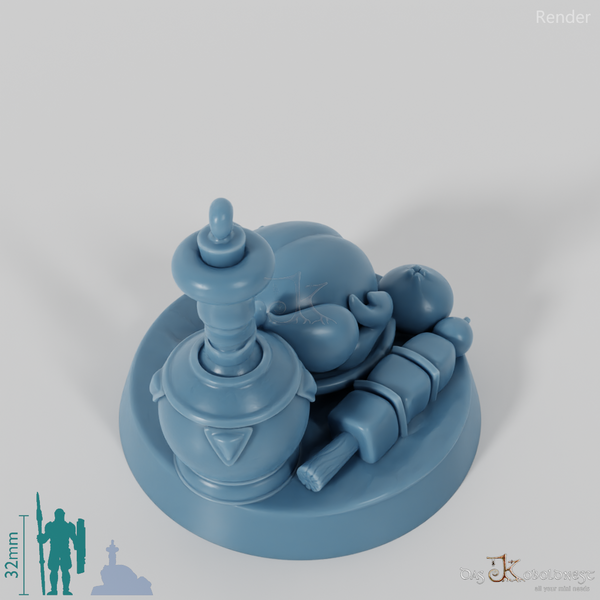 Marker mit Brathähnchen