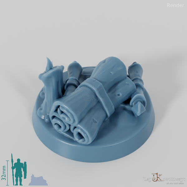 Marker mit Schriftrollen