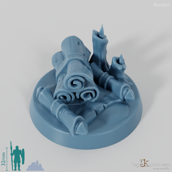 Marker mit Schriftrollen