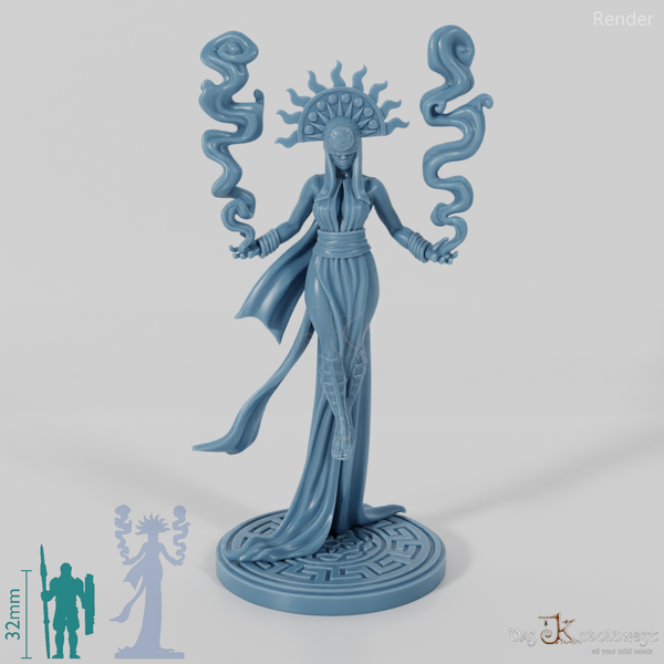 Delphine das Orakel mit Rauch